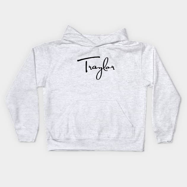 Traylor white Kids Hoodie by bmron